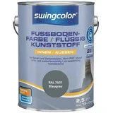 swingcolor 2in1 Fußbodenfarbe / Flüssig Kunststoff 2in1 RAL 7031  (Blaugrau, 2,5 l, Seidenmatt)