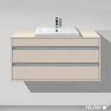 Duravit Ketho 100x55cm, Tau, f Einbauwaschtisch mitt., 2 Schubk.