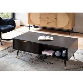 Möbel Boss Couchtisch Schwarz Eiche 110 x 43 x 60 cm