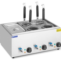 Royal Catering Nudelkocher mit 4 Körben und GN 1/3 Behälter - Temperatur: 30 - 110 °C