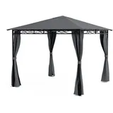 Blumfeldt Gartenpavillon Mondo 3 x 3 m Grau