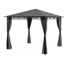 Blumfeldt Gartenpavillon Mondo 3 x 3 m Grau