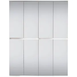 trendteam Garderoben-Set Mirror 8 Türen weiß