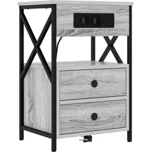 vidaXL Nachtschrank Sonoma 40 x 31 x 60 cm Grau