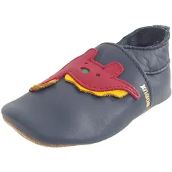 Dinosaur Dinosaurier Baby Krabbelschuhe, dunkelblau (navy)