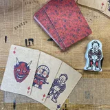 Heldbergs Spielkarten Set Nandeyanen, 54 Karten (52 + 2 Joker), französisches Blatt, Poker/Skat aus Kraftpapier in schicker Kartonverpackung
