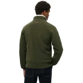 Superdry Estate Fleecejacke Olivgrün M