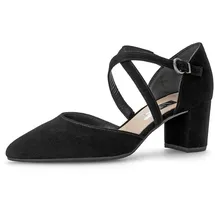 Gabor Damen Riemchen Pumps, Frauen Absatzschuhe,stöckelschuhe,feine halteriemen,elegant,high Heels,Heels,stoeckelschuhe,schwarz,40.5 EU / 7 UK - 40.5 EU