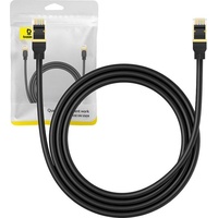 Baseus Network cable cat.8 Ethernet RJ45 40Gbps 1.5m (black)