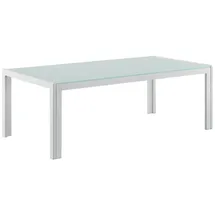 casa.pro Lerum Gartentisch 100 x 50 x 35 cm Weiß