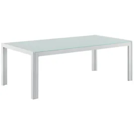 casa.pro Lerum Gartentisch 100 x 50 x 35 cm Weiß