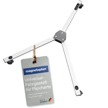 Magnetoplan Flipchart-Fahrgestell 680 x 190 x 110 mm Weiß/Grau
