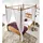 Massivmoebel24 Himmelbett Sheesham 160x200x224 braun geölt NATURE BROWN #531