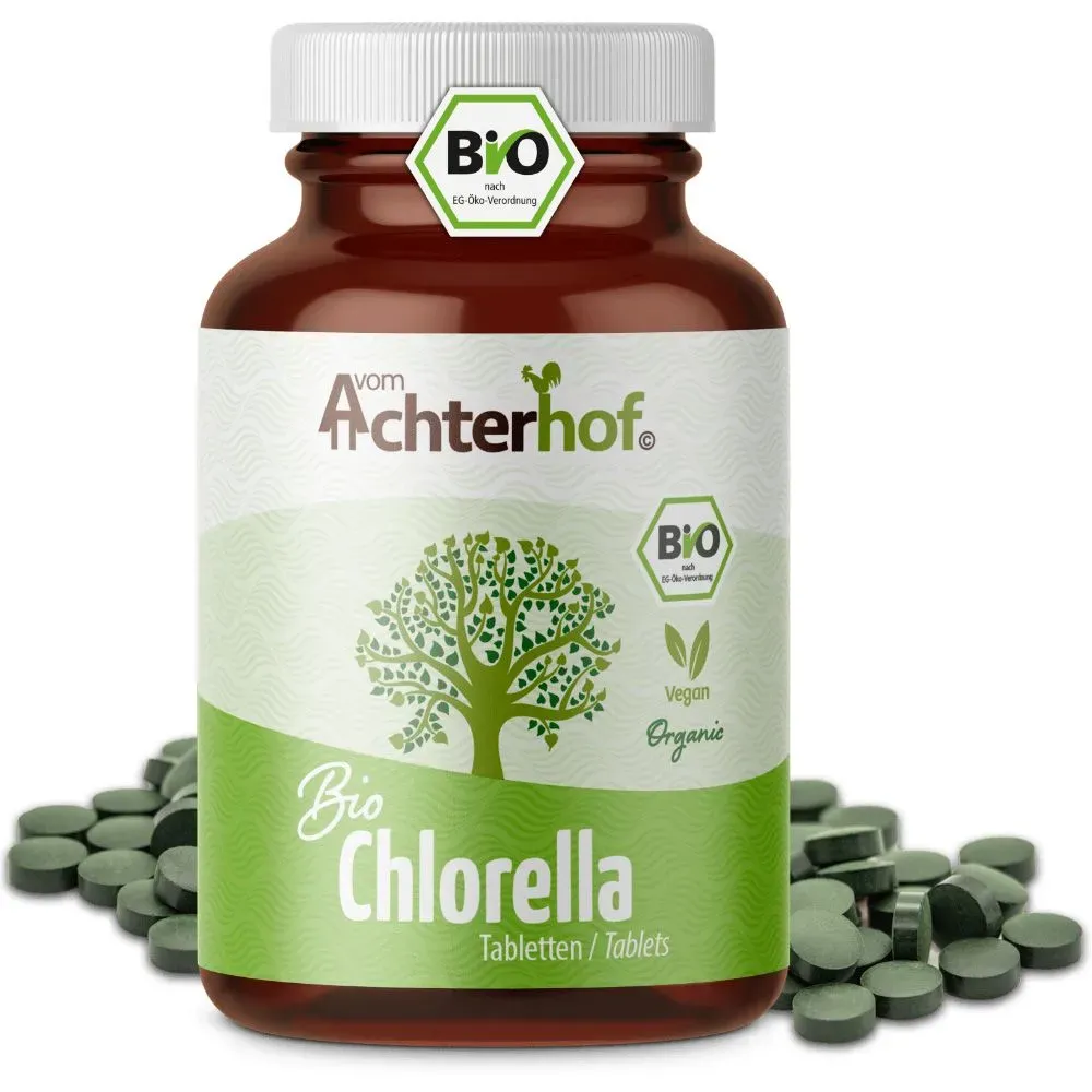 Achterhof Bio Chlorella Algen Tabletten 400 St