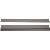 Mendler Windschutz 4er Set 180 x 100 cm grau WPC