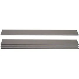 Mendler Windschutz 4er Set 180 x 100 cm grau WPC