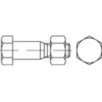 TOOLCRAFT Sechskant-Passschrauben M24 90 mm 10 Stück