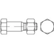 TOOLCRAFT Sechskant-Passschrauben M24 90 mm 10 Stück