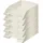 Leitz Briefkorb, A4, 5er Pack, Weiß, WOW-Serie, 52263001