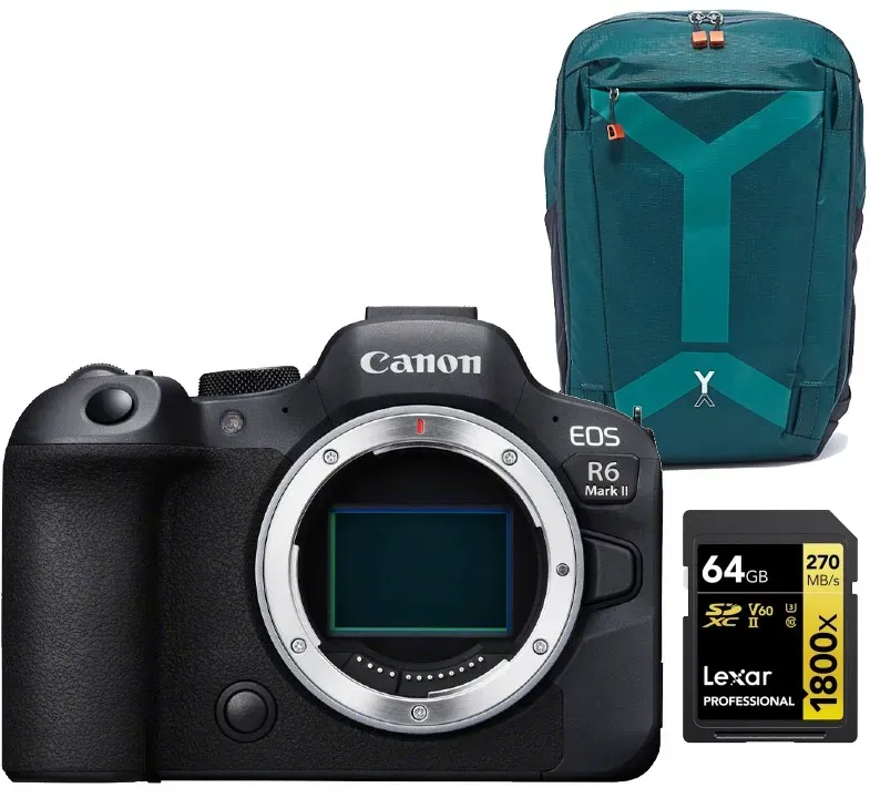 Preisvergleich Produktbild Canon EOS R6 mark II Gehäuse Starter Kit |  300 € Cashback