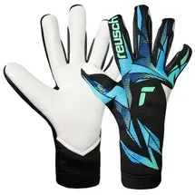 Reusch Torwarthandschuhe Attrakt RE:GRIP Strapless Schwarz/Hellblau 8