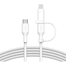Belkin BOOST CHARGE 2-in-1 Kabel USB-C/Lig.1,5m ws.CAC003hq1.5MWH