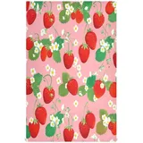 GAIREG Süße rote Erdbeeren rosa Küchentücher, 71,1 x 45,7 cm, saugfähige bedruckte Handtücher