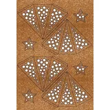 Buntpapierfabrik Ludwig Bähr Modena-Stern mini Dots kupfer