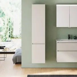 Burgbad Lin20 Hochschrank 40 x 34,5 x 176 cm Weiß Eiche