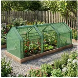 EDENIA Folien Gewächshaus 270 x 90 x 90 cm