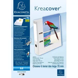 Exacompta Kreacover DIN A4 70 mm Weiß 10 St.