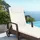 Tectake Rattan Sonnenliege 200 x 70 x 33 cm Braun