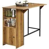 SoBuy Bartisch 120 x 65 x 95 cm Braun