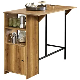 SoBuy Bartisch 120 x 65 x 95 cm Braun