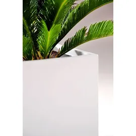 Vivanno Pflanzkübel Block 50 x 50 x 50 cm weiß