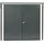 Tepro Mülltonnenbox 154,2 x 130,5 cm 480 l grau