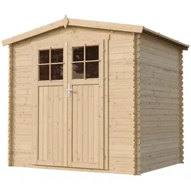 TIMBELA Gartenhaus 2,36 x 2,26 m Beige