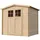 TIMBELA Gartenhaus 2,36 x 2,26 m Beige