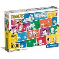 CLEMENTONI 39803 Peanuts-Puzzle 1000 Teile Für Erwachsene Und Kinder 14 Jahren, Geschicklichkeitsspiel Für Die Ganze Familie