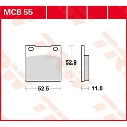 TRW Bremsbelagsatz MCB55 Bremsbeläge,Bremsklötze,Bremssteine,Bremsbeläge & Bremsbelagsatz,Bremsklötze & Bremsbelagsatz