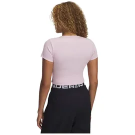 Under Armour Rival Rib Baby Kurzarm-t-shirt - Prime Pink / White - S