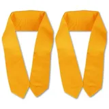 BestLivings Raffhalter 2er Pack inkl. Befestigungsösen für Gardinen (Hell-Orange), viele Farben erhältlich