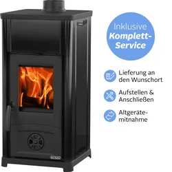 Kaminofen LA NORDICA "»Silla«", schwarz, Kaminöfen, Wunschort Lieferung