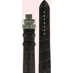 Certina - Leder Lederarmband 20mm/18mm C600017529 - alligator-prägung,braun,rind