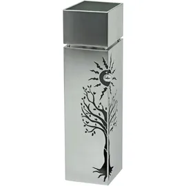 Garden Pleasure Pflanzsäule Baum 25 x 25 x 100 cm silber