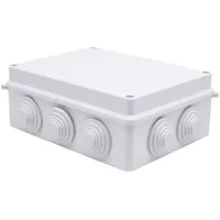 TRU Components TC-RA 200x155x80 TC-10239056 Installations-Gehäuse ABS Kunststoff Weiß