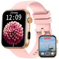 Smartwatch Damen mit Kamera & Video: Smart Watch Frauen 256MB Speicher Armbanduhr 1.91" LCD Touchscreen Schrittzähler Wasserdicht Bluetooth Telefonfunktion Herzfrequenz Schlaf Fitnessuhr 105 Sportmodi