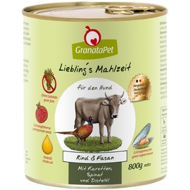 GranataPet Liebling's Mahlzeit Rind & Fasan 4.8kg (6x 800g)