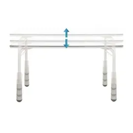 HJH Office Kinderschreibtisch KID GRO T Weiß / Grau