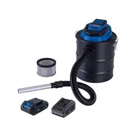 SCHEPPACH Aschesauger C-AVC15-X | 20V | 15L Metallbehälter | 10kPa Saugleistung | 1000mm Absaugschlauch | inkl. 2Ah Akku | 2,4A Ladegerät